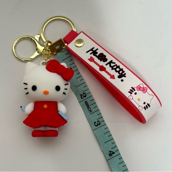 Hello Kitty Rubber 3D Keychain New - Picture 8 of 9